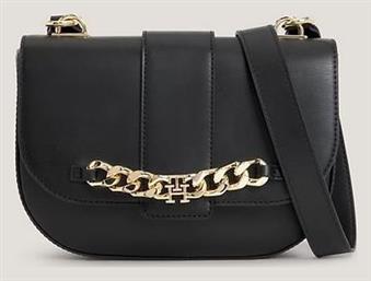 Tommy Hilfiger Th Luxe Chain Flap Crossover Γυναικεία Τσάντα Μαύρη από το Modivo