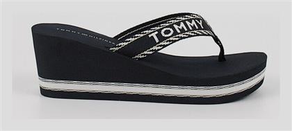 Tommy Hilfiger Webbing H Σαγιονάρες με Πλατφόρμα σε Navy Μπλε Χρώμα