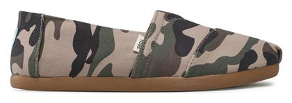 Toms Alpargata 3.0 Δερμάτινες Ανδρικές Εσπαντρίγιες σε Πράσινο Χρώμα