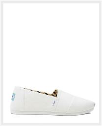 Toms Alpargata Υφασμάτινες Γυναικείες Εσπαντρίγιες σε Λευκό Χρώμα