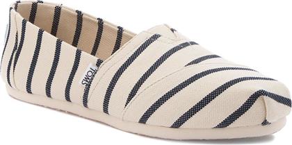 Toms Classic Alpargatas Heritage Υφασμάτινες Γυναικείες Εσπαντρίγιες σε Λευκό Χρώμα