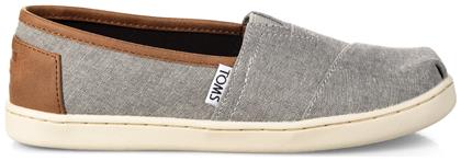 Toms Παιδικές Εσπαντρίγιες Slip-On Γκρι Alpargata Classic Youth