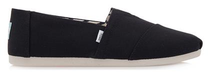 Toms Recycled Cotton Alpargata Εσπαντρίγιες Μαύρες