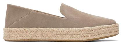 Toms Suede Γυναικείες Εσπαντρίγιες σε Μπεζ Χρώμα