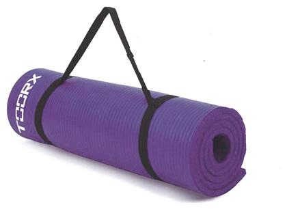 Toorx MAT-185 Στρώμα Γυμναστικής Yoga/Pilates Μωβ με Ιμάντα Μεταφοράς (172x61x1.2cm) από το Plus4u