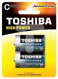 Toshiba High Power LR14GCP BP-2 Αλκαλικές Μπαταρίες C 1.5V 2τμχ