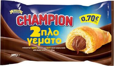 Tottis Κρουασάν Champion με Γεύση Κρέμα Κακάο 100gr