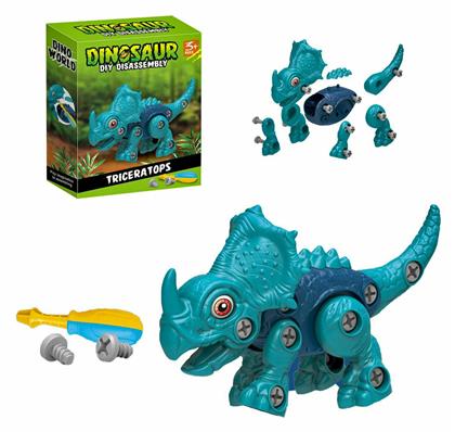 ToyMarkt Παιχνίδι Κατασκευών Πλαστικό Triceratops για Παιδιά 3+ Ετών από το EasyU