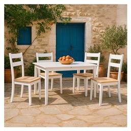 Τραπεζαρία Mabor-york Επεκτεινόμενη με 4 Καρέκλες 150(+)x80εκ.