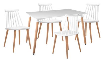 Τραπέζι Κουζίνας Lavida με 3 Καρέκλες 120x80εκ.