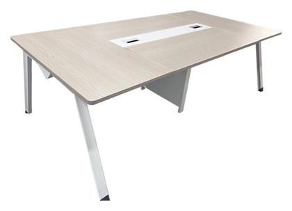 Τραπέζι Συνεδριάσεων Armadi 240x120x75εκ. Γκρι-λευκή