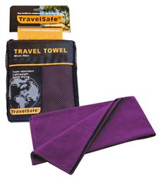 Travelsafe ΜF Πετσέτα Προσώπου Microfiber Μωβ XS 80x40cm