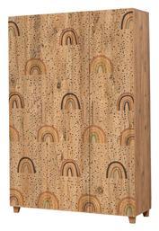 Τρίφυλλη Ντουλάπα Πολύχρωμη 120x48x189cm