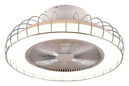 Trio Lighting Ανεμιστήρας Οροφής 52cm με Φως και Τηλεχειριστήριο Ασημί