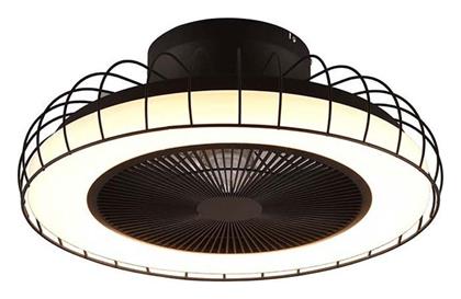 Trio Lighting Ανεμιστήρας Οροφής 52cm με Φως και Τηλεχειριστήριο Μαύρος