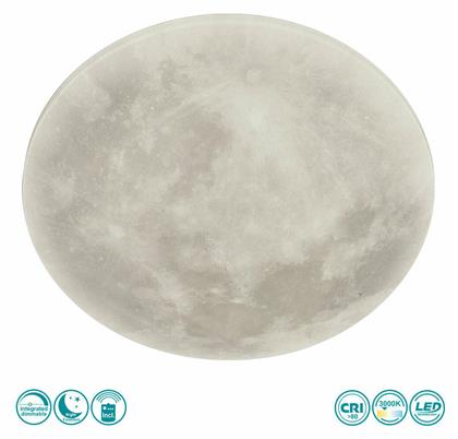 Trio Lighting Lunar Γυάλινη Πλαφονιέρα Οροφής Λευκή από το Designdrops