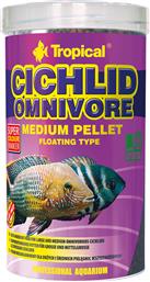 ΤΡΟΦΗ ΨΑΡΙΩΝ TROPICAL CICHLID OMNIVORE MEDIUM PELLET 1000ML