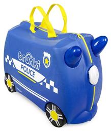 Trunki Percy Police Car Βαλίτσα Καμπίνας με ύψος 31cm σε Μπλε χρώμα από το Plus4u