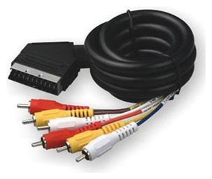 TrustWire AV Cable Scart male - 6x RCA male 1.5m (12334)