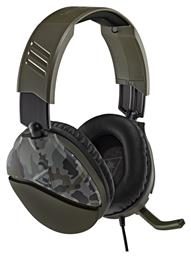 Turtle Beach Recon 70 Over Ear Gaming Headset με σύνδεση 3.5mm Green Camo από το e-shop