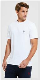 U.S. Polo Assn. Ανδρικό T-shirt Λευκό Μονόχρωμο