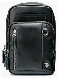 U.S. Polo Assn. Cambridge Slim Backpack Crossbody Ανδρική Τσάντα Στήθους σε Μαύρο χρώμα από το Tobros