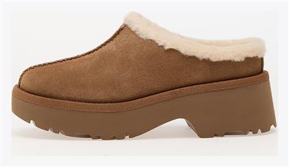 Ugg Australia Δερμάτινες Παντόφλες Καφέ