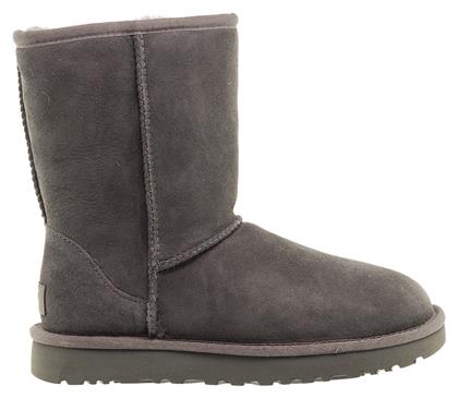 Ugg Australia Classic Short II Suede Γυναικείες Μπότες με Γούνα Γκρι