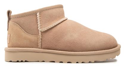 Ugg Australia Classic Ultra Mini Suede Γυναικεία Μποτάκια με Γούνα San