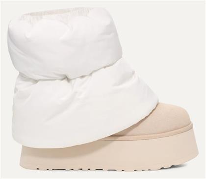 Ugg Australia Δερμάτινες Γυναικείες Μπότες Λευκές