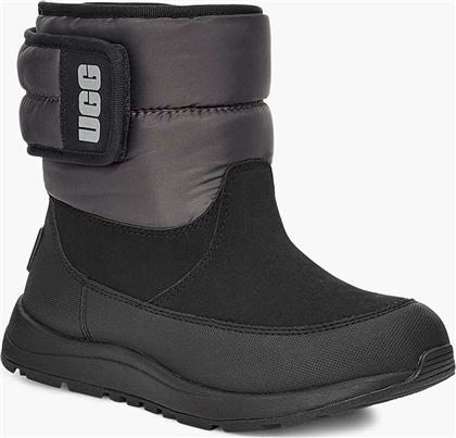 Ugg Australia Δερμάτινο Παιδικό Μποτάκι Αδιάβροχο για Αγόρι Μαύρο Toty 1122371K