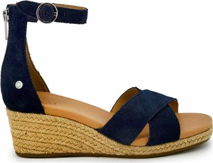 Ugg Australia Eugenia Καλοκαιρινές Γυναικείες Πλατφόρμες Navy Μπλε