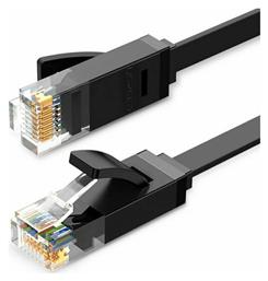 Ugreen Flat U/UTP Cat.6 Καλώδιο Δικτύου Ethernet 2m Μαύρο