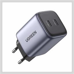 Ugreen Φορτιστής Χωρίς Καλώδιο με 2 Θύρες USB-C 45W Power Delivery Γκρι (Nexode CD294) από το e-shop