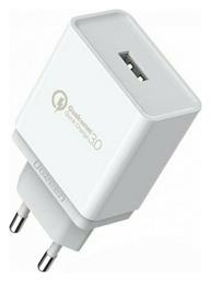 Ugreen Φορτιστής Χωρίς Καλώδιο με Θύρα USB-A Quick Charge 3.0 Λευκός (CD122)