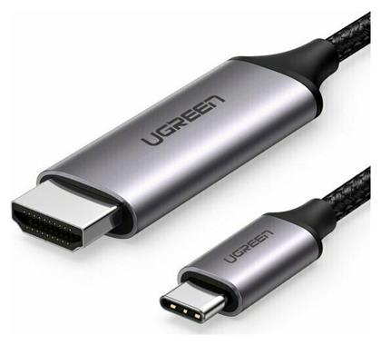 Ugreen HDMI 2.0 Braided HDMI male - USB-C male 1.5m Μαύρο (50570)