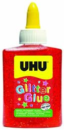 UHU Glitter Glue Χρυσόκολλα 90ml Κόκκινο