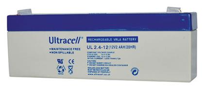 Ultracell UL2.4-12 Μπαταρία UPS με Χωρητικότητα 1.3Ah και Τάση 12V