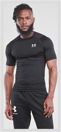 Under Armour Ανδρική Ισοθερμική Κοντομάνικη Μπλούζα Compression Μαύρη