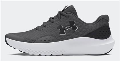 Under Armour Αθλητικά Παιδικά Παπούτσια Running Surge 4 με Κορδόνια Γκρι