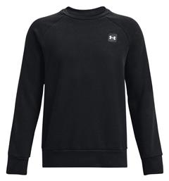 Under Armour Fleece Παιδικό Φούτερ Μαύρο Rival Crew
