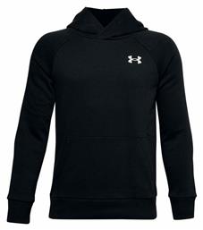 Under Armour Fleece Παιδικό Φούτερ με Κουκούλα και Τσέπες Μαύρο Rival