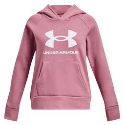 Under Armour Fleece Παιδικό Φούτερ με Κουκούλα Ροζ Rival