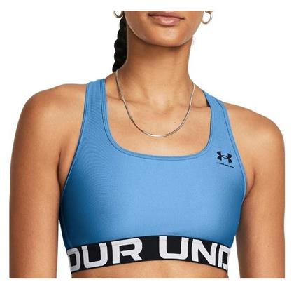 Under Armour Γυναικείο Αθλητικό Μπουστάκι Γαλάζιο με Επένδυση & Ελαφριά Ενίσχυση