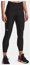 Under Armour Heat Gear 7/8 Training Γυναικείο Cropped Κολάν Γυαλιστερό & Ψηλόμεσο Μαύρο