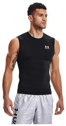 Under Armour Heatgear Ισοθερμική Μπλούζα Μαύρη