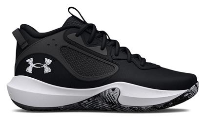 Under Armour Lockdown 6 Ψηλά Μπασκετικά Παπούτσια Black / White