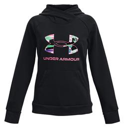 Under Armour Παιδικό Φούτερ με Κουκούλα και Τσέπες Μαύρο Rival από το Cosmossport