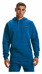 Under Armour Rival Ανδρικό Φούτερ με Κουκούλα και Τσέπες Fleece Μπλε