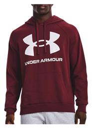 Under Armour Rival Φούτερ Μπορντό με Κουκούλα